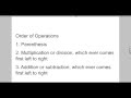 Mastering the Order of Operations Basics