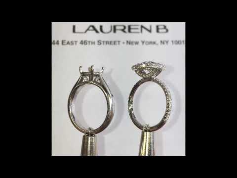 Before & After: Round Diamond into Cushion Halo