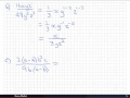 Simplifying Algebraic Expressions and Fractions