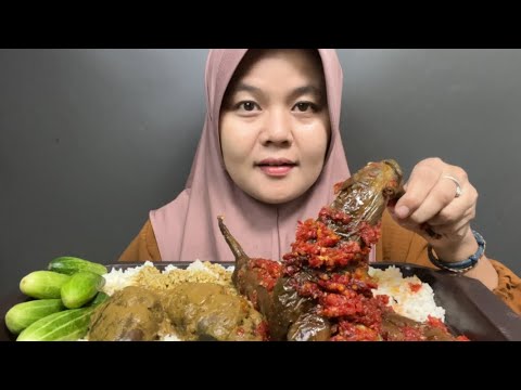 JADI BEGINI RASA GINJAL SAPI!! BALADO TERONG, GINJAL SAPI MUKBANG YANG LEBIH NIKMAT