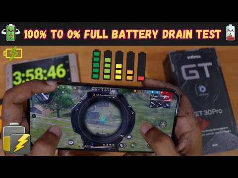 Infinix GT 30 Pro 100% to 0% Full Battery Drain & Heating Test | Infinix GT 30 Pro 5G battery life 🤯