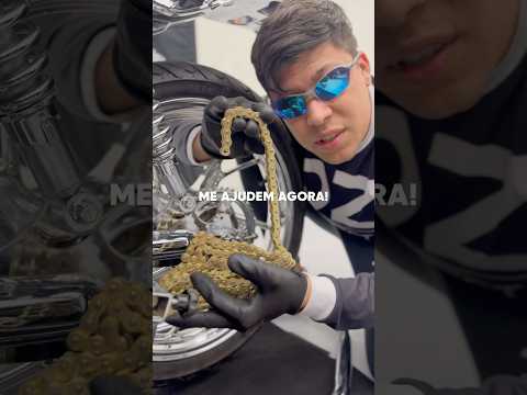 Me ajudem, tem um desafio na cromagem da corrente 🥲🇧🇷Projeto Titan toda cromada #moto #cg #titan