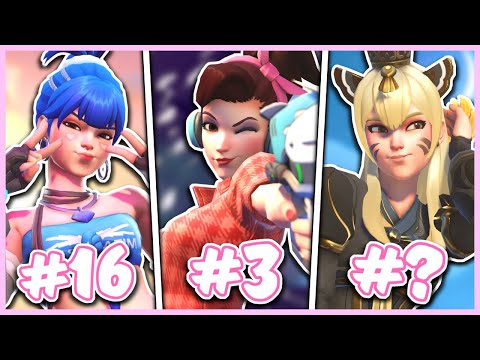 RANKING EVERY D.VA SKIN IN OVERWATCH 2