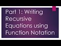 Exploring Recursive Equations with Function Notation