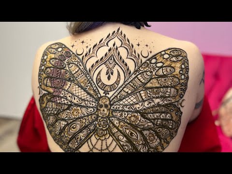 Epic Back Henna Design! โ ๏ธ๐ฆ๐โจ