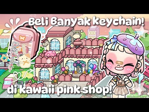 BELI BANYAK GANTUNGAN/KEYCHAIN TAS KE KAWAII SHOP || Dapet Makan Gratis Yeay || [DramaAvatarWorld]