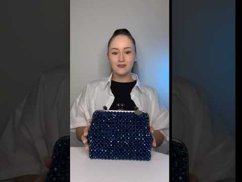 The most beautiful beaded bag💎MOON💙#asmr #beadbag #tutorial #handmade