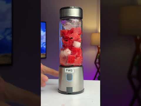 Watermelon Juice In Portable Blender !!