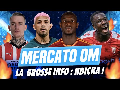 🔥OM Mercato :🚨L'INFO FOLLE NDICKA !❌IGAMANE OM ou LILLE ?! 💙 Les PISTES Bakayoko, Niakate, Medina