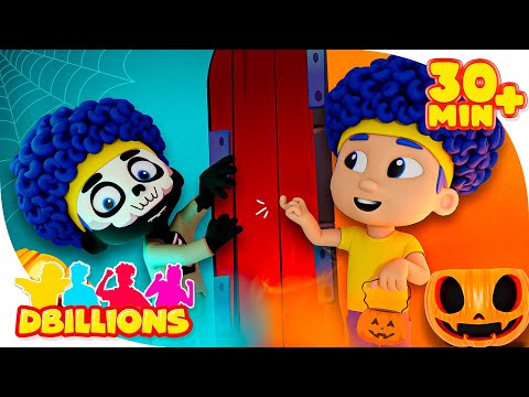 Trick or Treat Halloween Story with New Heroes | Mega Compilation | D Billions Kids Songs