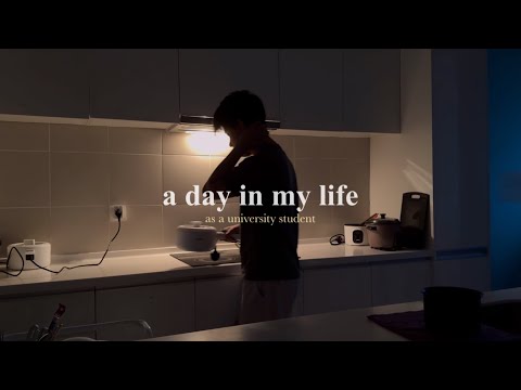 a day in my life | uni vlog, aesthetic, living alone, 🏗️📚