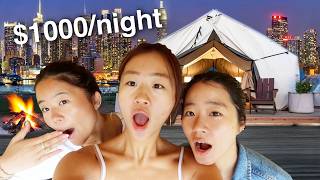 GLAMPING IN NYC FOR 24 HOURS!!