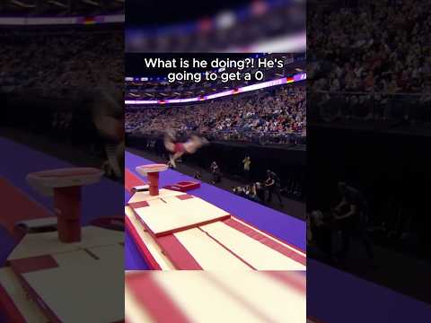 How Did He score So High?? #gymnast #gymnastics #vault