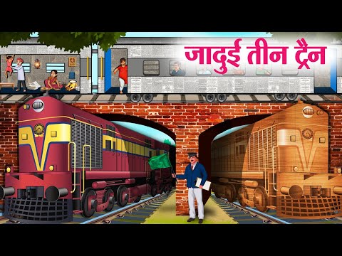 जादुई तीन ट्रैन | Jadui Teen Train | Hindi Kahaniya | Moral Stories |Bedtime Stories |Story In Hindi