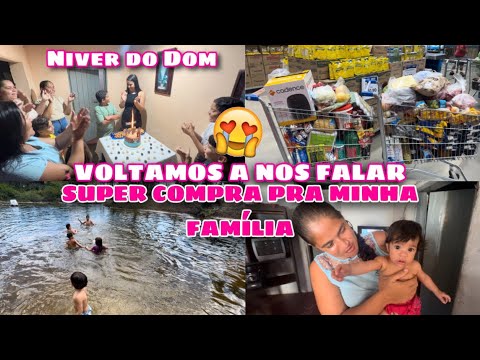 VOLTAMOS A NOS FALAR?❤️FIZ UMA SUPER COMPRA PRA MINHA FAMÍLIA!! NIVER DO DOM NO PIAUÍ?