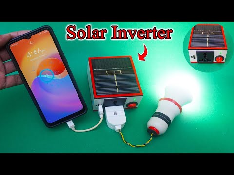 How To Make Mini Solar Inverter & Power Bank At Home | Mini Solar Inverter DIY | Mini Power Bank DIY