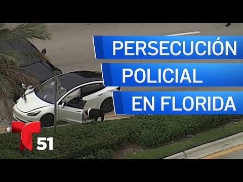Se desata persecución policial en Florida