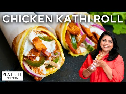 The BEST Chicken Kathi Roll | Easy Chicken Roll Paratha