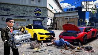 SÜLEYMAN BMW'SİNE LAMBORGHİNİ MOTORU TAKTIRIYOR(UÇTU!) - GTA 5 ATEŞ'İN HAYATI