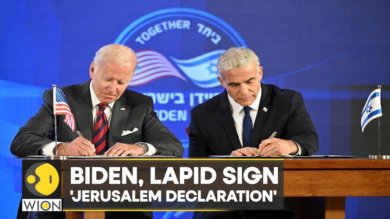 Biden in Israel: Biden, Lapid sign ‘Jerusalem Declaration’ to counter Iran in West Asia