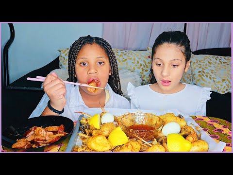 DESHELLED SEAFOOD BOIL MUKBANG