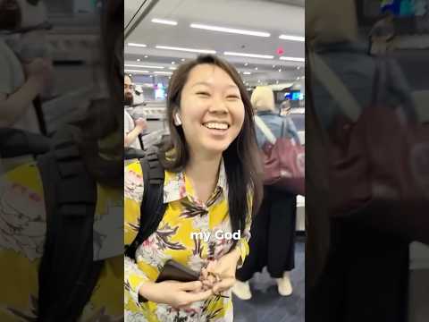His airport surprise didn’t go well 😂