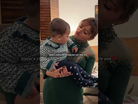 Sister’s child is like having your own little one ❤️ #rubinadilaik #shorts #love #trending