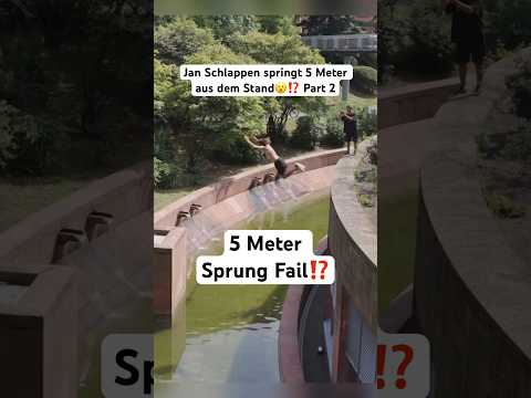 5 Meter aus dem Stand! Zu wild😮 #freerunningschlappen #jump