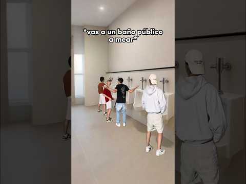 CUANDO VAS A UN BAÑO PÚBLICO A MEAR 😡 #shorts