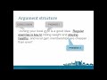 Understanding Argument Structure and Evidence
