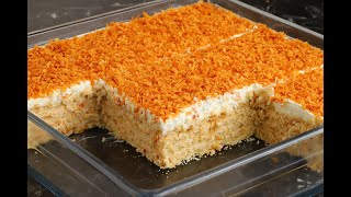 كيكة جوزالهند الباردة بدون فرن ولا بيض سهلة وسريعة وبمكونات بسيطة متوفرة في كل البيت والطعم ولا اروع