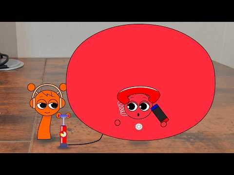 Sprunki OC Tele Inflation! Oren's Hilarious Revenge on Noisy Tele 😂 Sprunki Funny Animation