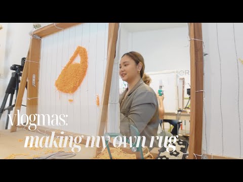 Let's make my own rug! Attending a tufting workshop in Cubao | Vlogmas 2023