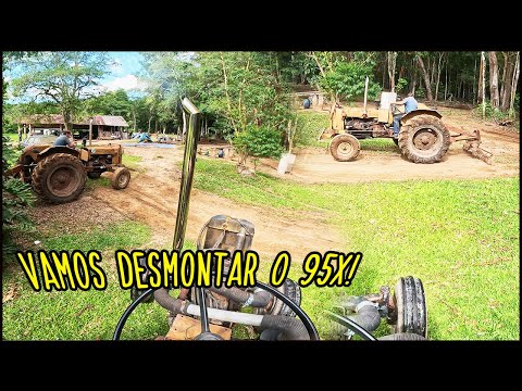 COMEÇANDO A DESMONTAR O NOSSO TRATOR MASSEY FERGUSON 95X TURBO! VOLTAMOS A REFORMA AGORA VAI