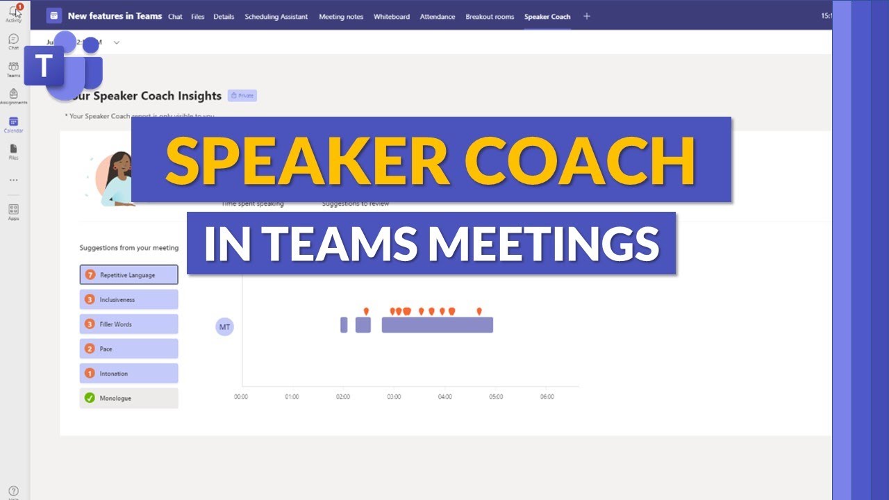 How to use Speaker Coach in Microsoft Teams Meetings
