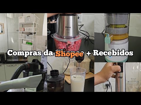 MONTAMOS O ARMÁRIO DO BANHEIRO, USEI O ESPREMEDOR PELA 1°VEZ, ORGANIZAÇÃO DAS CARNES, COMPRAS SHOPEE