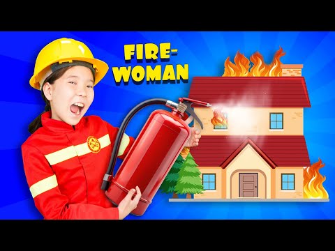 Firefighter Girle 👩‍🚒 +MORE | Rescue Professions 👮‍♀️👩‍⚕️👩‍🚒 Kids Songs | Yummy Kids