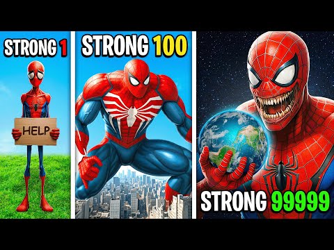 Weakest To STRONGEST SPIDERMAN In GTA 5