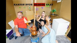 24 Saat Minicik Karton Evde Yaşamak!! Son Çıkan Kazanır Rukiye Çetinkaya