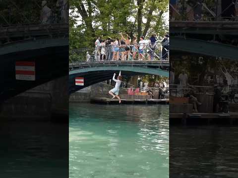 Après Ninja Warrior, il tente la traverser du Pont d’Annecy 💪🏼💦