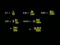 Converting Decimals to Fractions