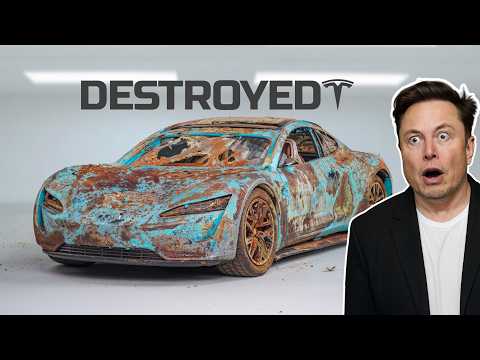 Restoration Abandoned Tesla Roadster - Super Realistic Electric Car Restoration
