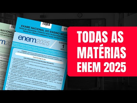 O QUE ESTUDAR PARA O ENEM 2025? (TODAS AS MATÉRIAS) | Proenem