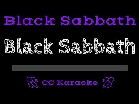 Black Sabbath • Black Sabbath (CC) [Karaoke Instrumental Lyrics]