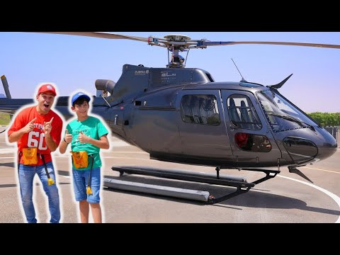 Jason dan Alex Naik Helikopter 🚁 | Petualangan Seru dan Tantangan Pesawat