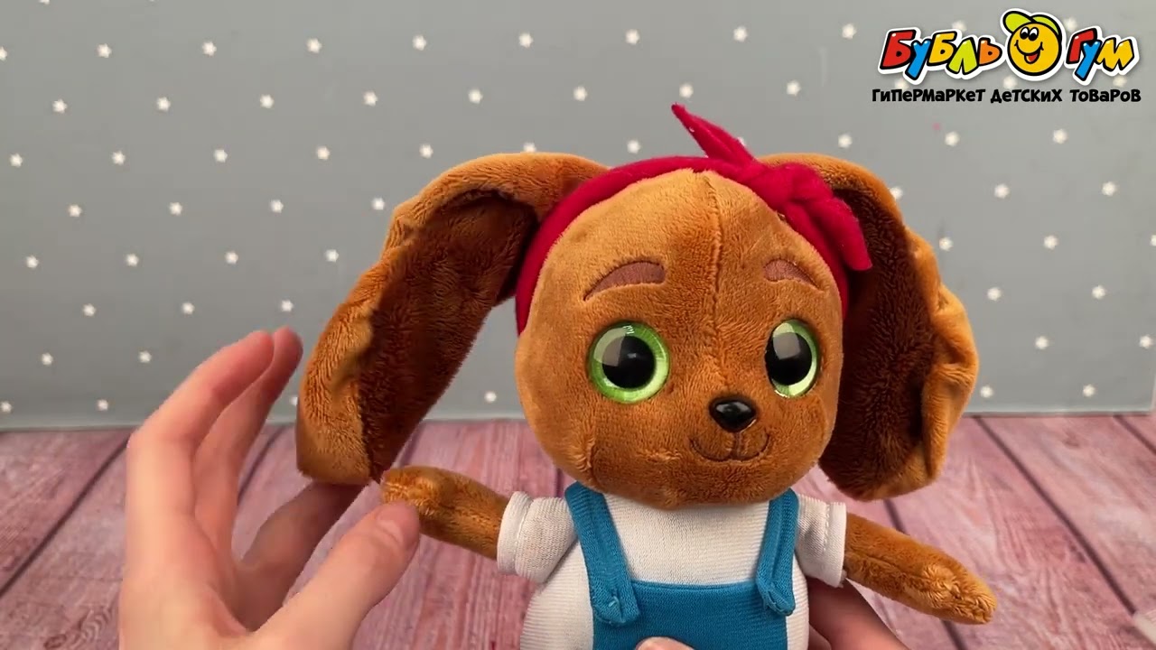 Игрушка мягкая Кошечки-собачки Викки неозвученная 22см - видео