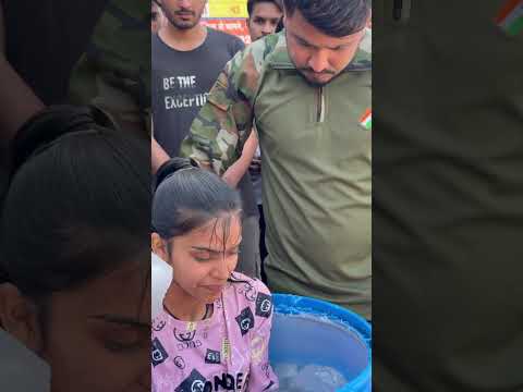 Girls ice bath commando #army #indianarmy #indianmilitary