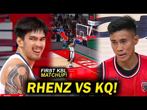Rhenz Abando vs Kevin Quiambao! First KBL Matchup! Nakipagpisikalan si Rhenz! Slamdunk ni KQ!