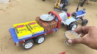 DIY Mini Tractor and Road Roller - ScienceProject to Build Concrete Roads by construction machinery