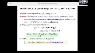 Strictly positive lower bounds on entropy production for repeating processes - David Wolpert / NEST